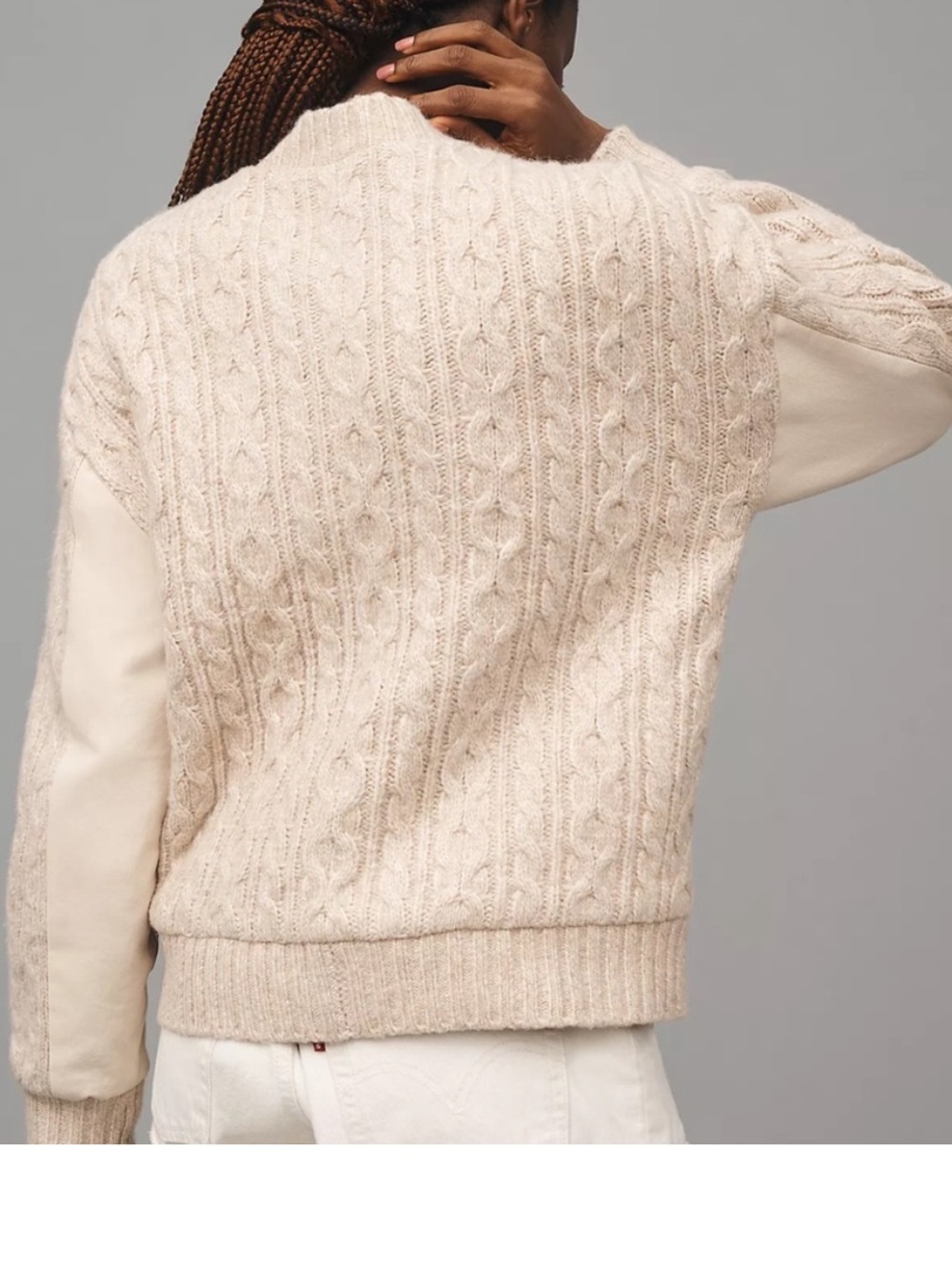 Anthropologie Central Park West Myles Cable-Knit Cardigan Sweater Sz XS - Picture 4 of 12